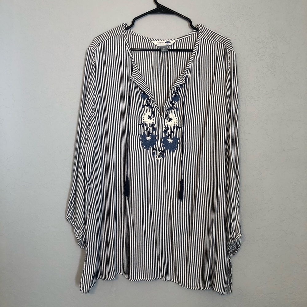 Old Navy Striped and Floral Top